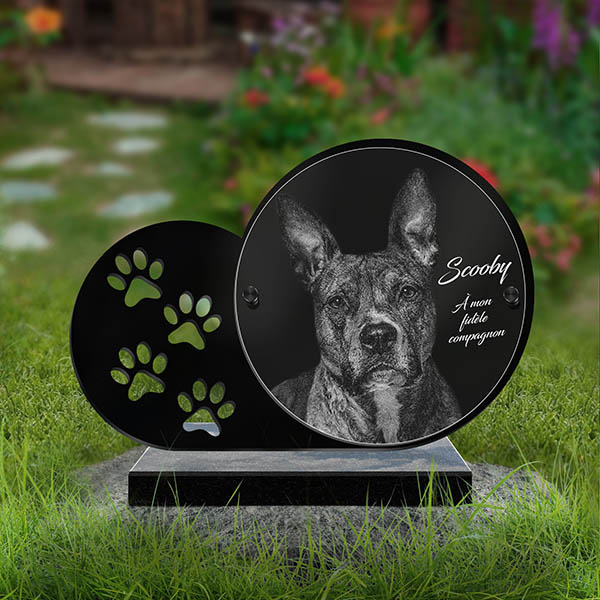 plaque funeraire pour animaux empreinte tinea