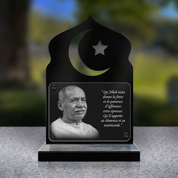 plaque funeraire islam hilal