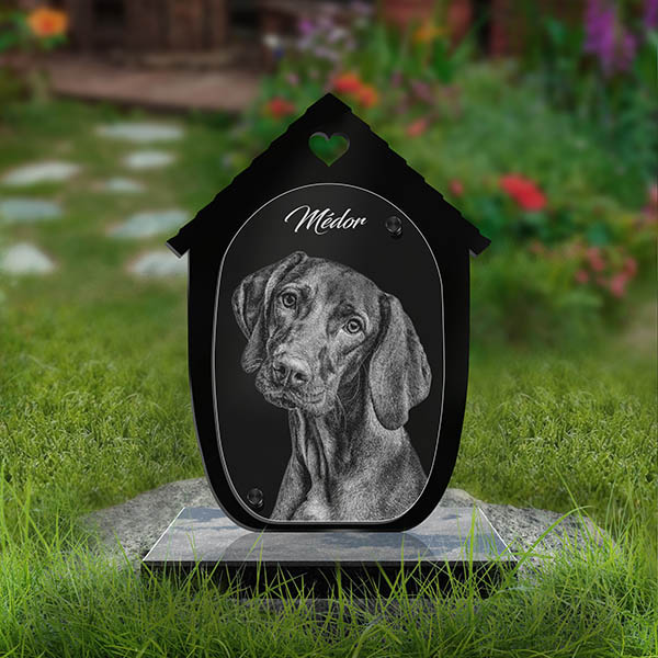 plaque funeraire pour animaux niche callisto