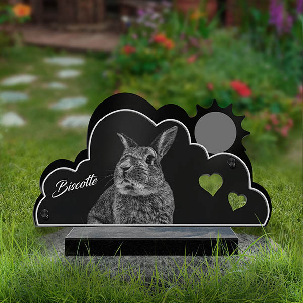 plaque funeraire pour animaux nuage alto